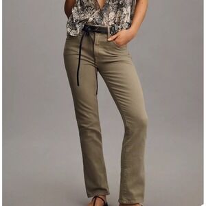 MOTHER The Insider Hover‎ Jeans Khaki Green Bootcut Mid Rise Size 30